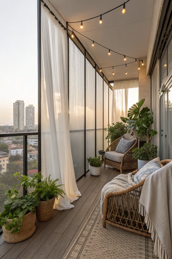 cozy balcony windbreak solutions