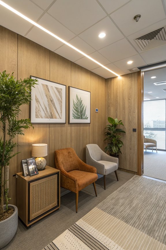 cozy bathroom waiting areas