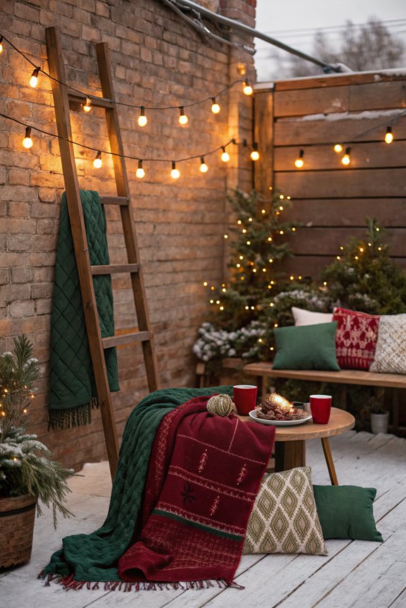 cozy blanket ladder decor