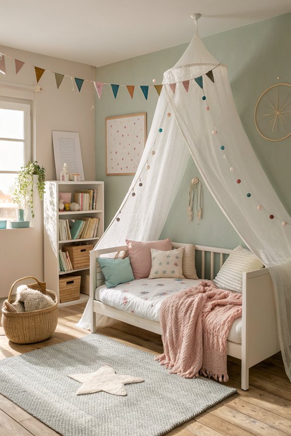 cozy canopy drapes transformation