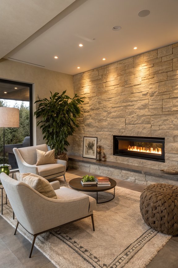 cozy corner fireplace addition