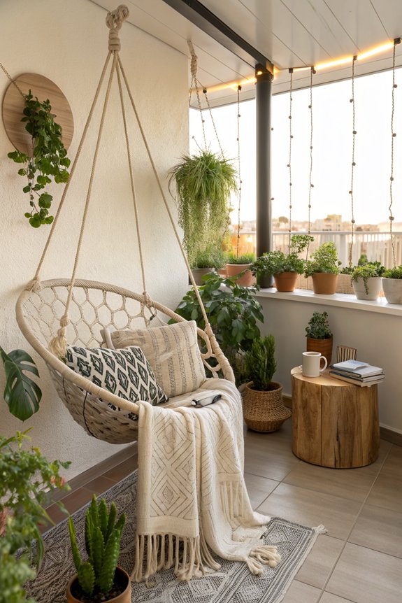 cozy hammock chair nook