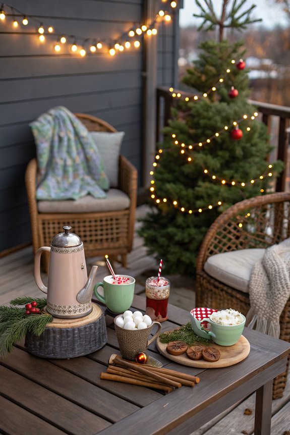 cozy hot cocoa station