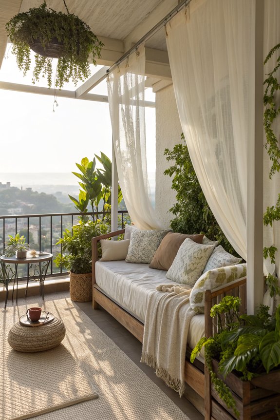cozy inviting daybed nook