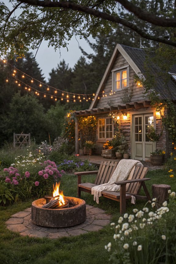 cozy outdoor fire pit