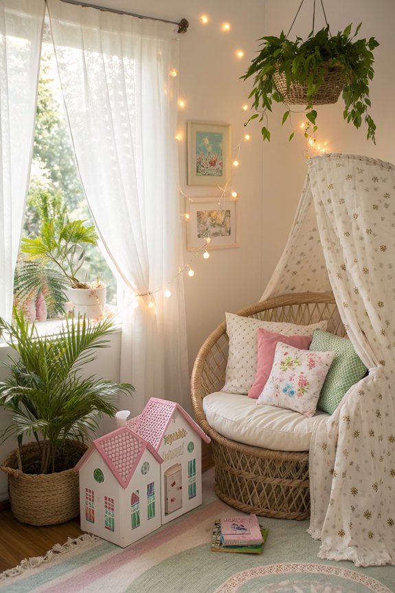 cozy reading nook accents