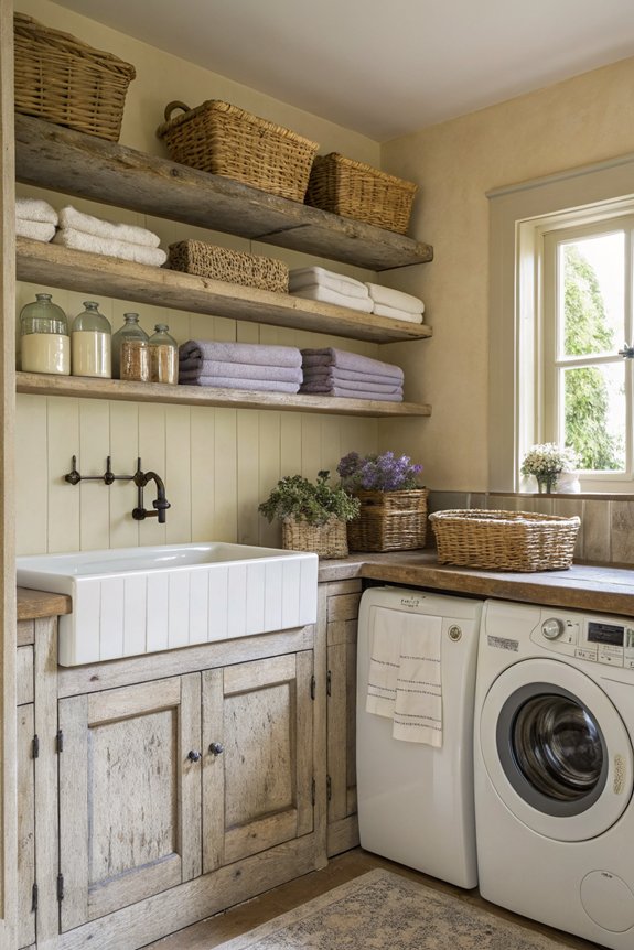 cozy rustic laundry retreat