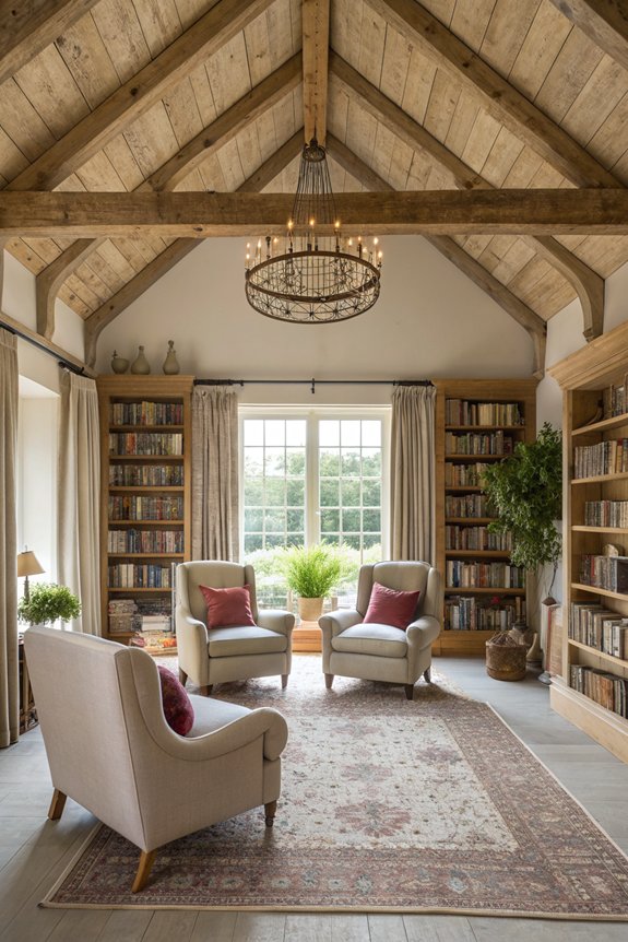 cozy serene reading retreat