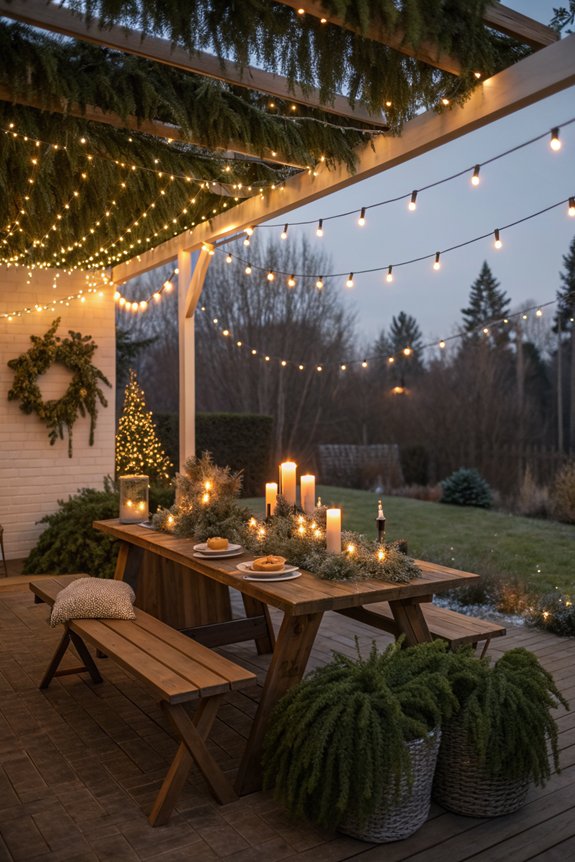 cozy string light setup