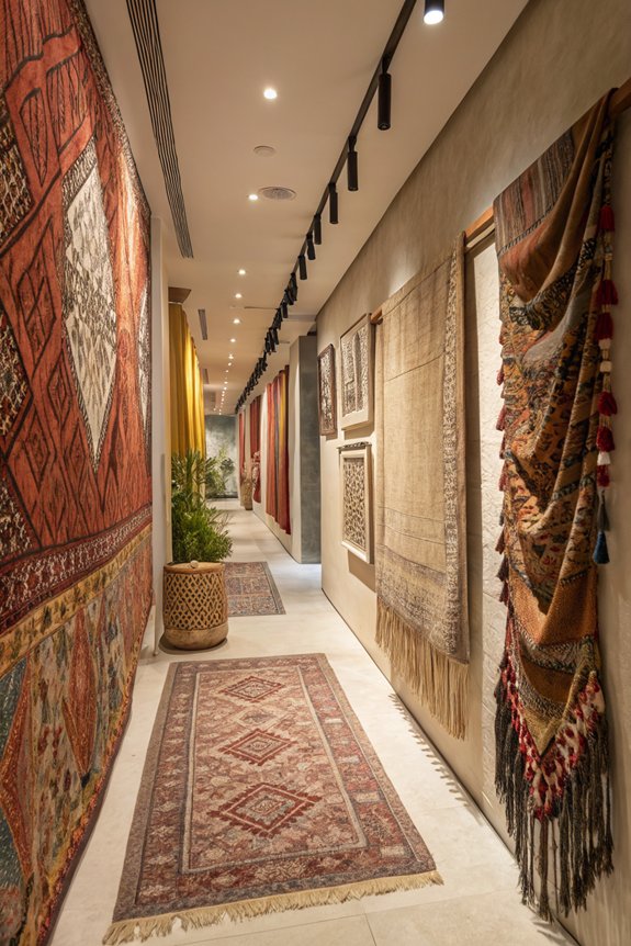 cozy textiles for hallways