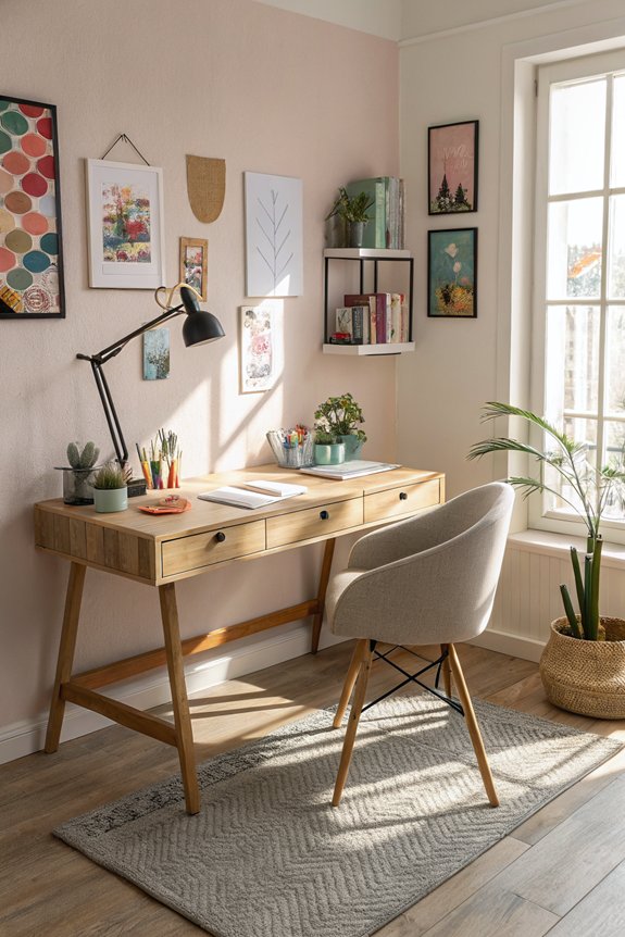 creative artistic bedroom desks