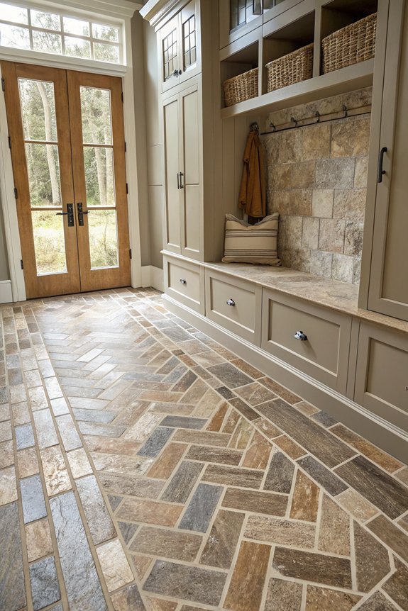 creative stone tile layouts