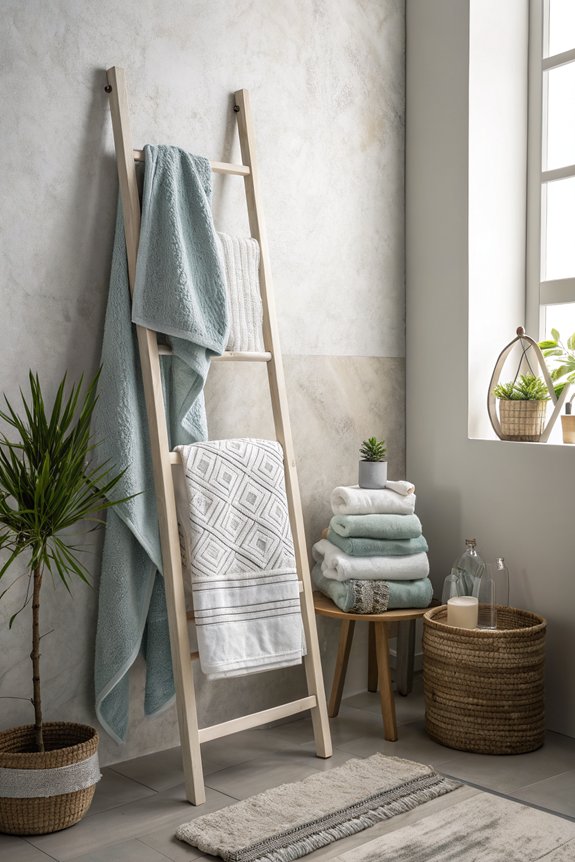 creative towel display ideas