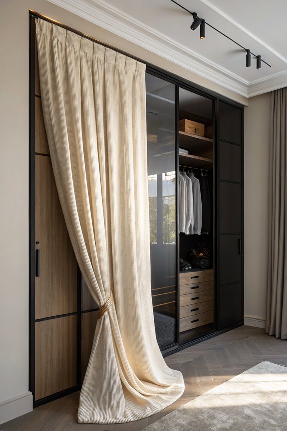 curtain and closet synergy