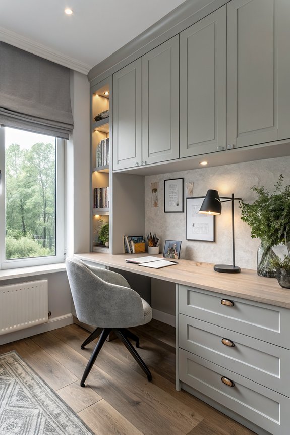 custom built in bedroom desks