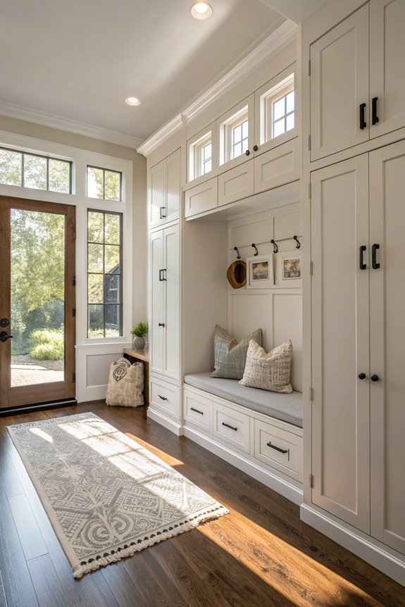 custom cabinets enhance mudroom functionality