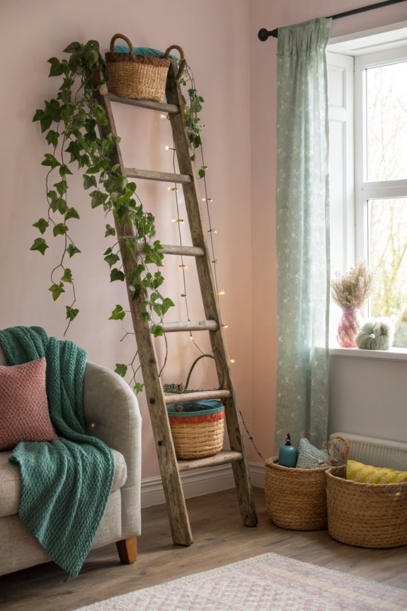 decorative ladder for aesthetics