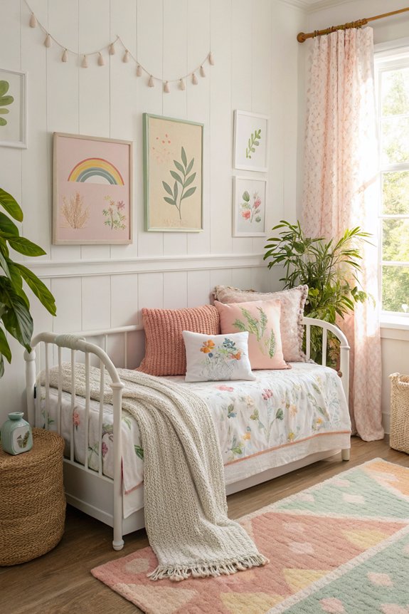 decorative pillows and throws