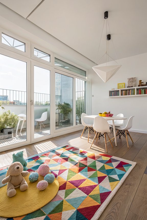 define play and dining zones