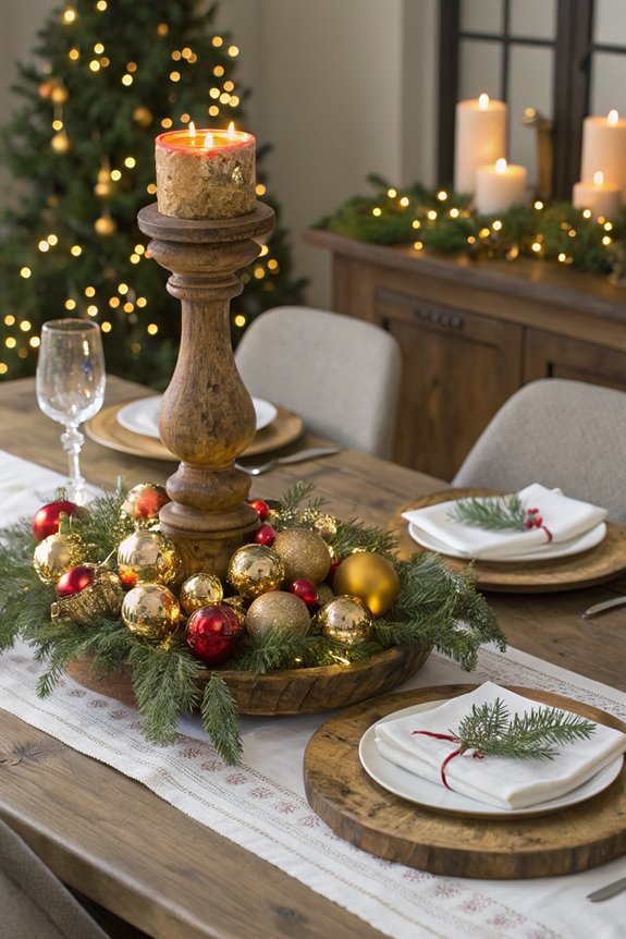 diy festive table ornaments