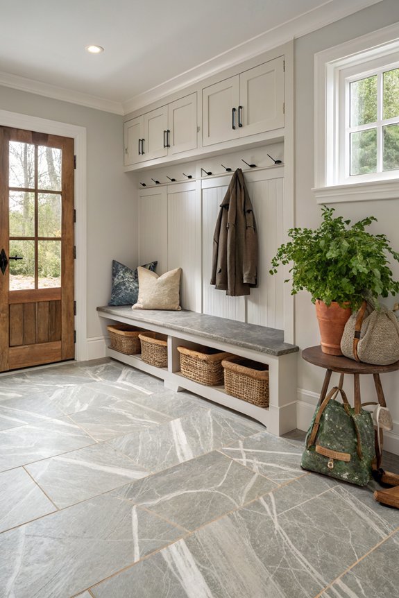 durable beautiful mudroom flooring