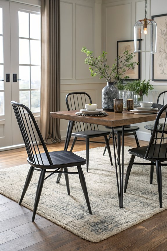 durable modern black chairs