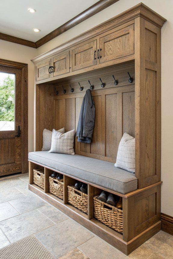 durable stylish mudroom bench