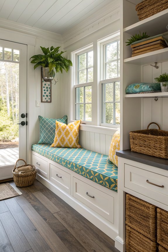 durable stylish mudroom cushions