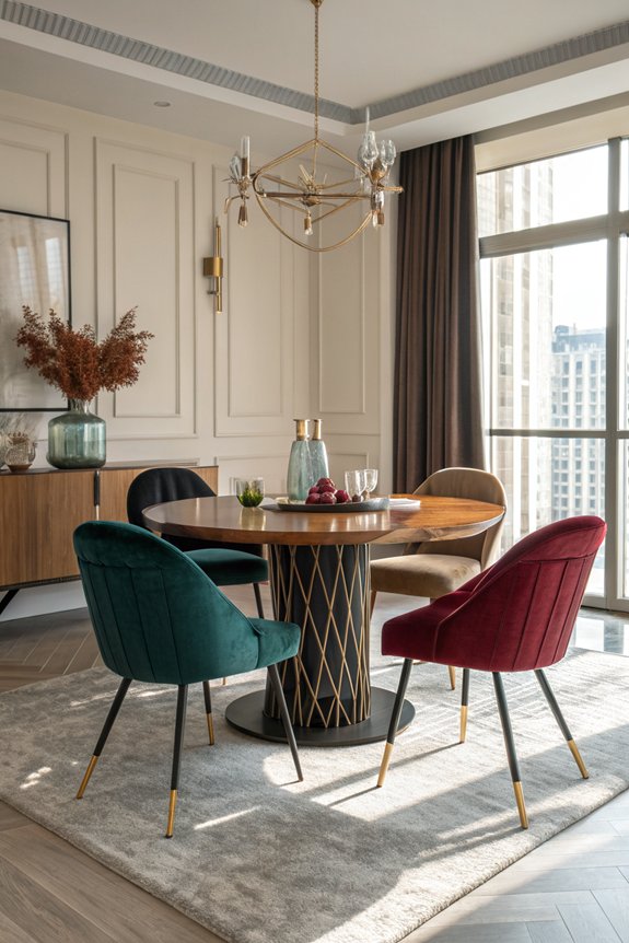 dynamic material combination chairs