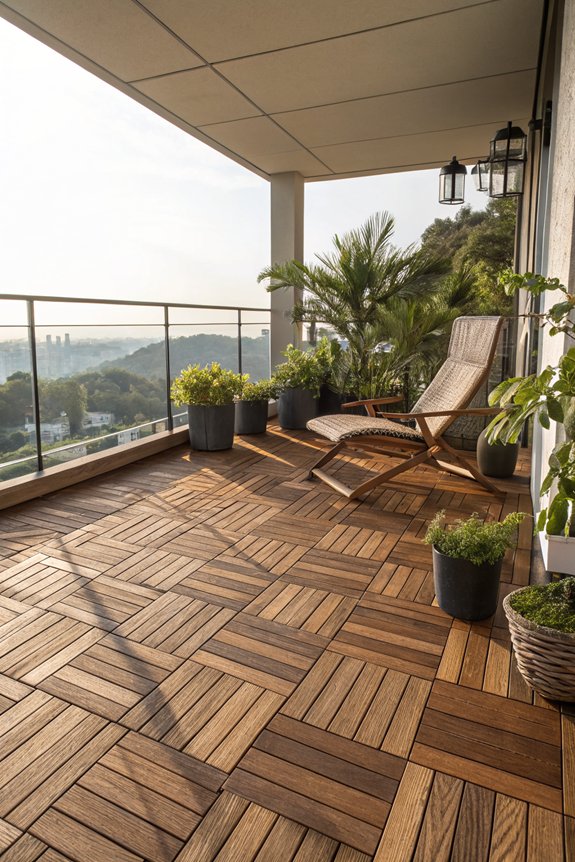 easy snap together decking tiles
