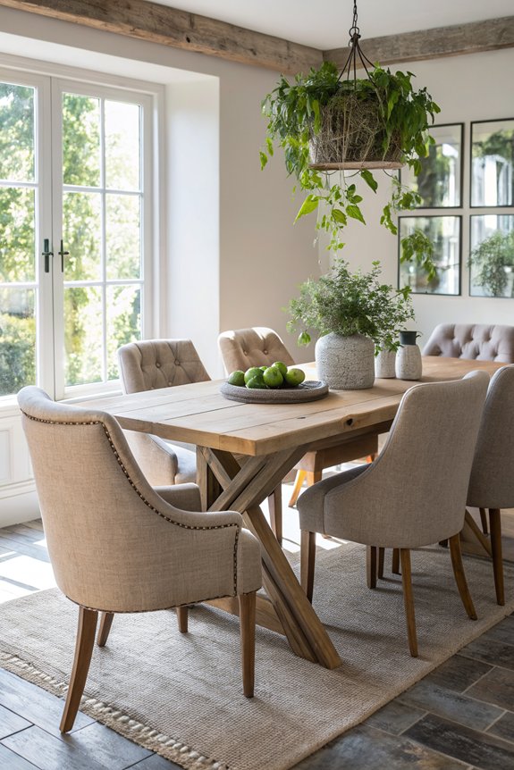 eco friendly upholstered dining chairs