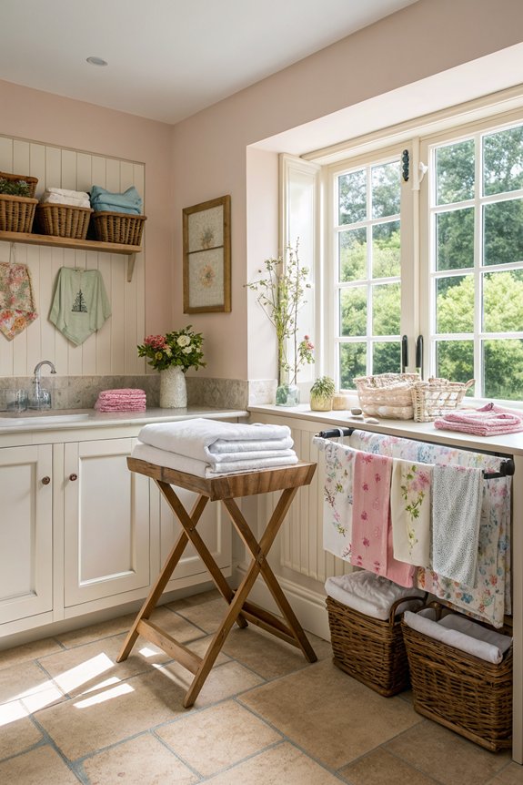 efficient laundry folding station