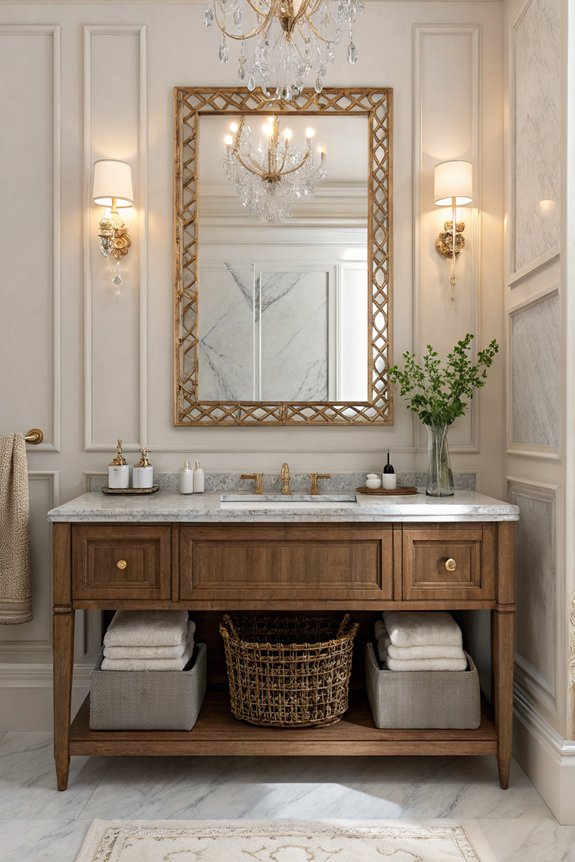 elegant bathroom vanity lighting