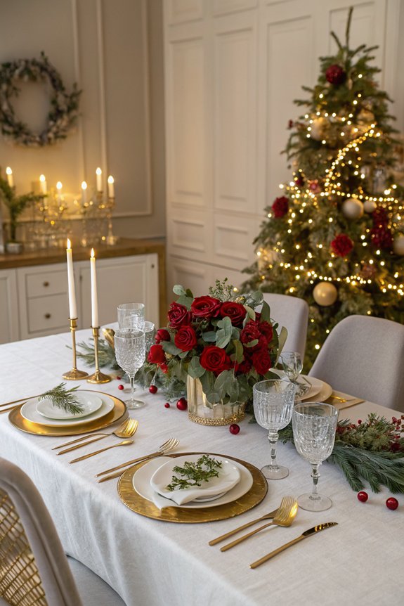 elegant dinnerware table setting