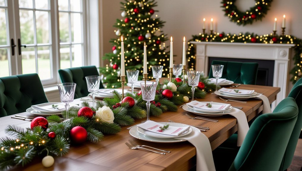 elegant festive dining decor