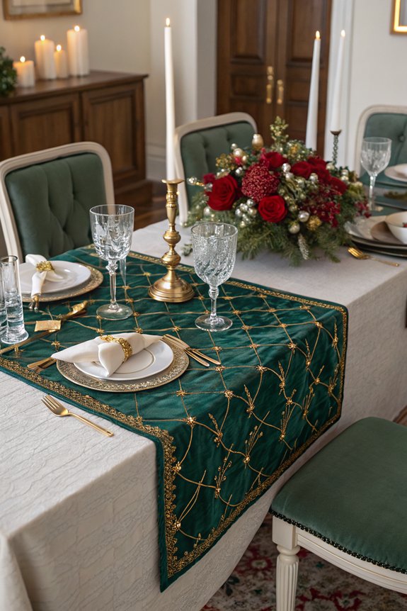 elegant festive table linens