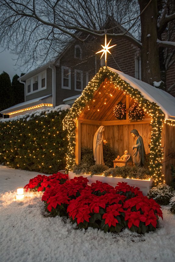 elegant nativity scene decoration