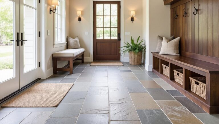 elegant stone mudroom designs