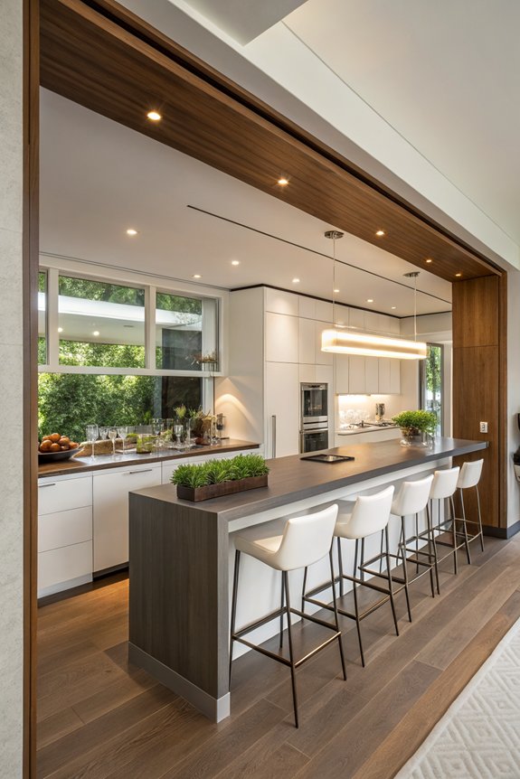 elevate kitchen with bar top