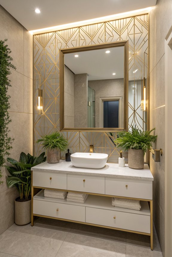 elevate office bathroom aesthetics