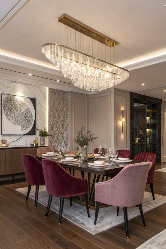 enchanting dining room lighting