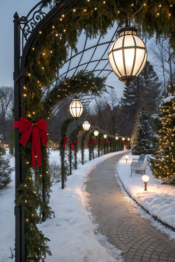 enchanting holiday pathway markers