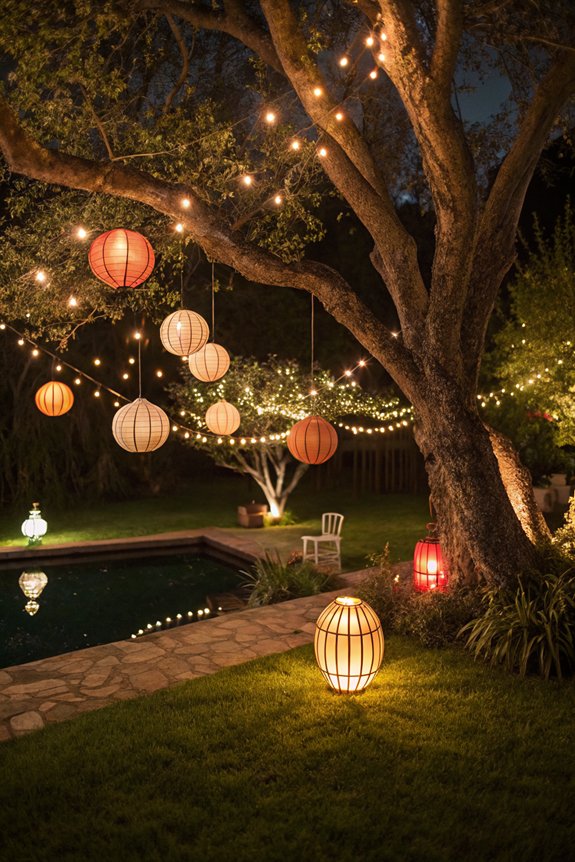 enchanting outdoor light artistry