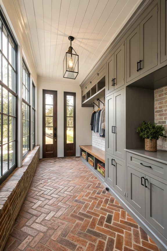 enhance brick flooring lighting