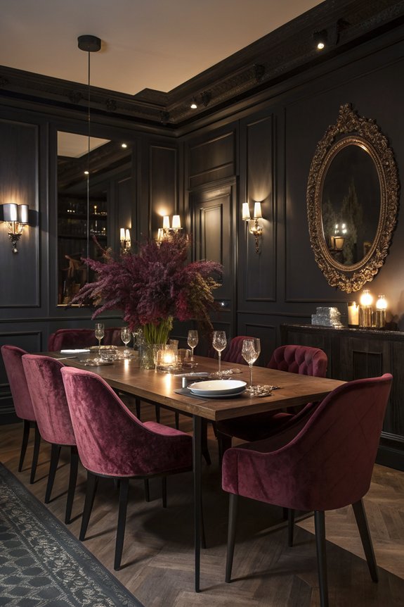 enhance dining room depth