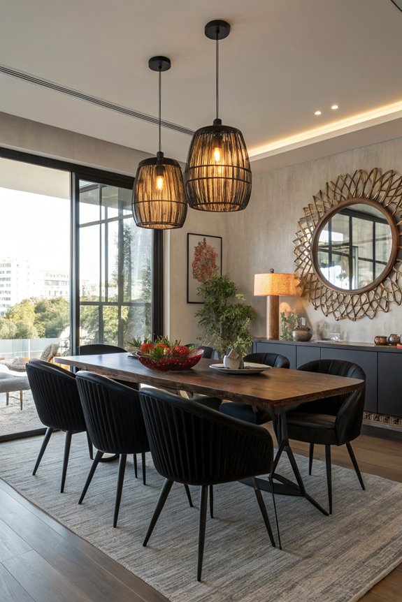 enhancing black chairs elegance