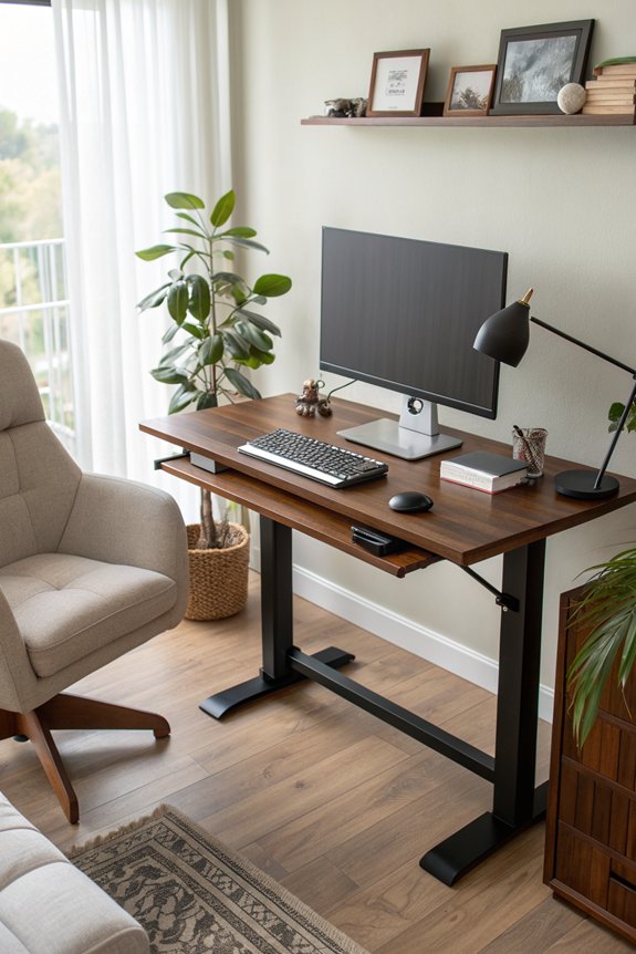 ergonomic adjustable height desks