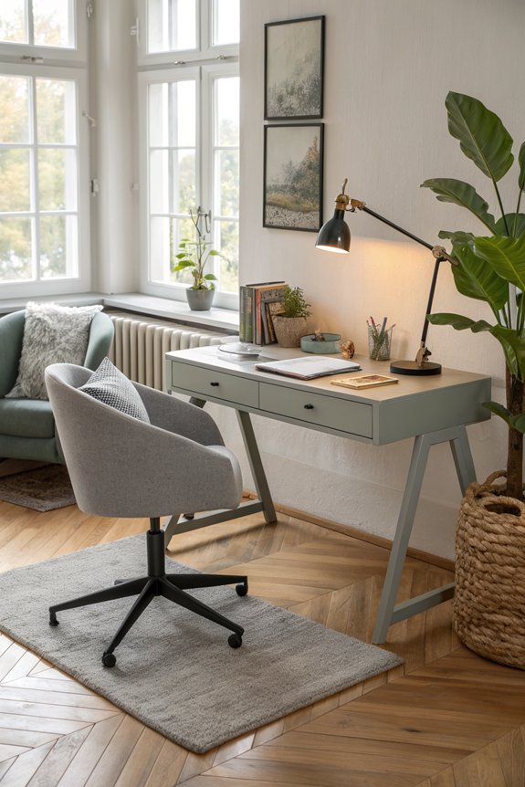 ergonomic workspace for comfort