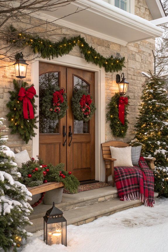 evergreen holiday garden elegance
