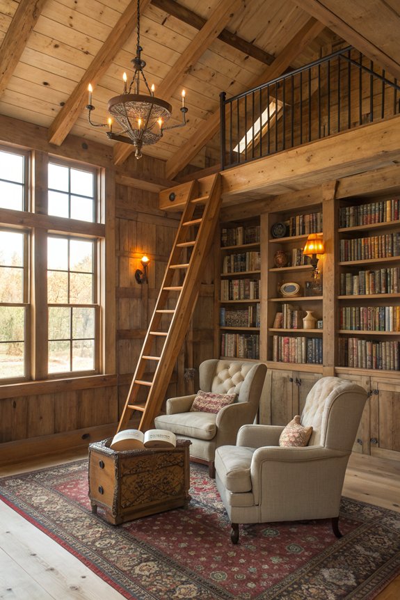 farmhouse library lighting options